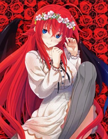 Anime Girl Rias Gremory Japan Paint By Numbers