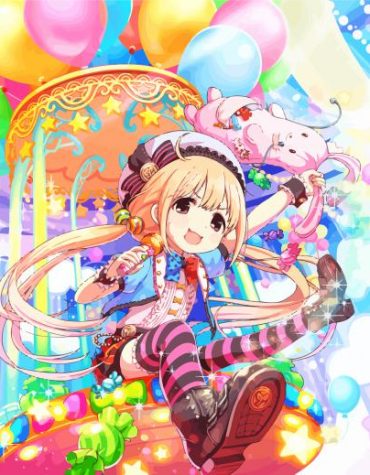 Anzu Futaba Idolmaster Paint By Numbers