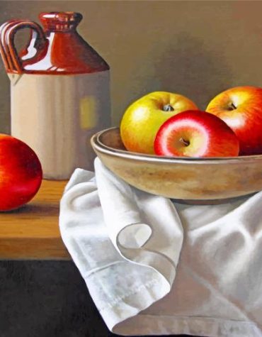 Red Apples Still Life Paint By Numbers