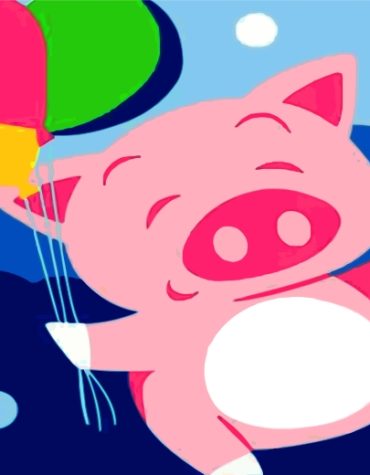 Happy Pig Fun Paint By Numbers