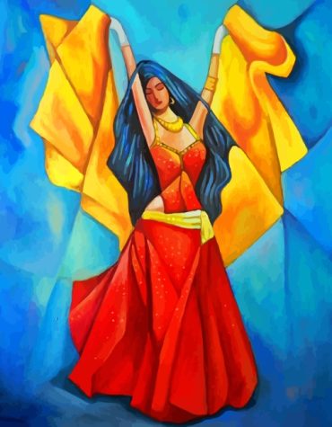 Arabic Dancer Elegance Paint By Numbers