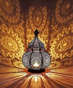 Vintage Arabic Lantern Paint By Numbers