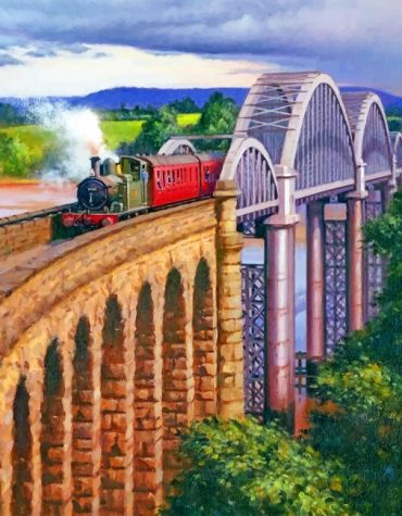 Arch Railway Bridge Paint By Numbers