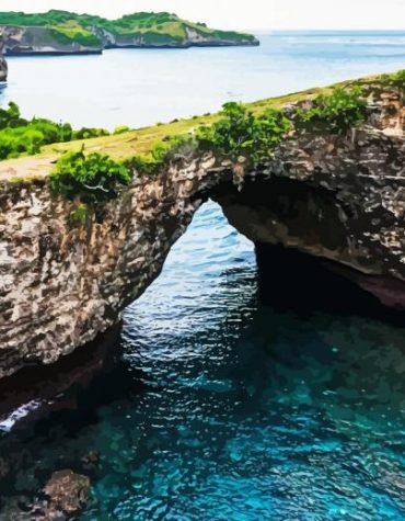 Archway Bali Seascape Paint By Numbers