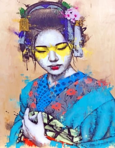 Asian Geisha Serenity Paint By Numbers