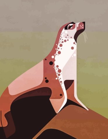 Brown Merman Seal Paint By Numbers