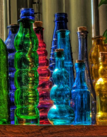Colorful Glass Bottles Paint By Numbers