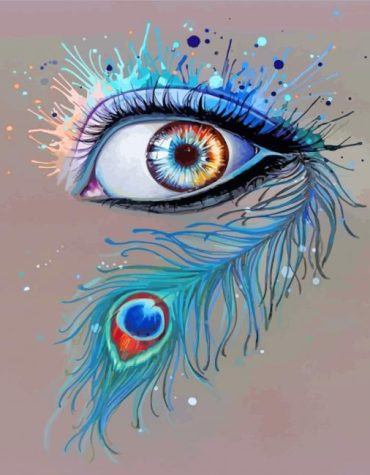 Peacock Eyes Paint By Numbers