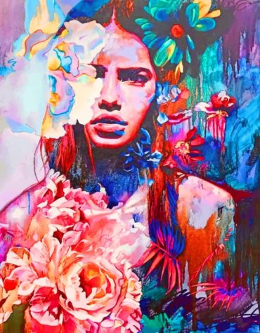 Abstract Colorful Women Paint By Numbers