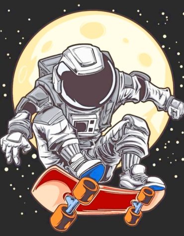 Space-Themed Astronaut Paint By Numbers