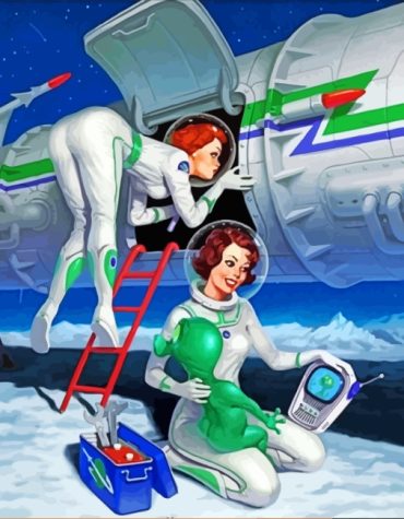 Astronaut Woman Adventure Paint By Numbers