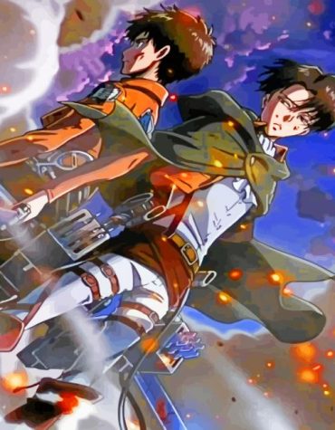 Attack on Titan Manga Paint By Numbers