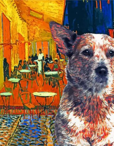 Australian Cattle Dog Van Gogh Paint By Numbers