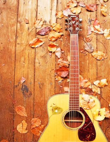 Autumn Music Guitar Paint By Numbers