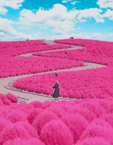 Japanese Garden Blossoms Paint By Numbers