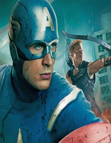 Marvel Captain America Paint By Numbers