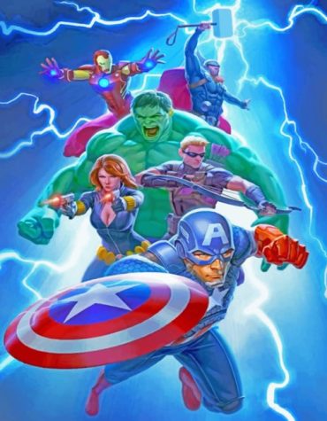 Marvel Avengers Heroes Paint By Numbers