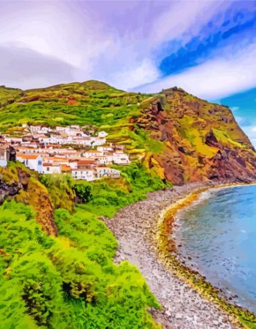 Azores Coastal Landscape Paint By Numbers