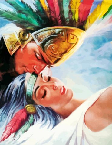 Aztec Love Story Paint By Numbers