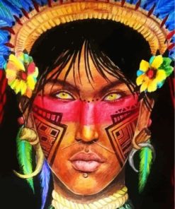 Aztec Man Paint By Numbers