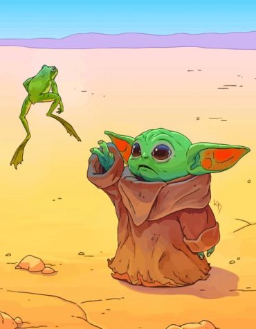 Grogu and Frog Adventure Paint By Numbers