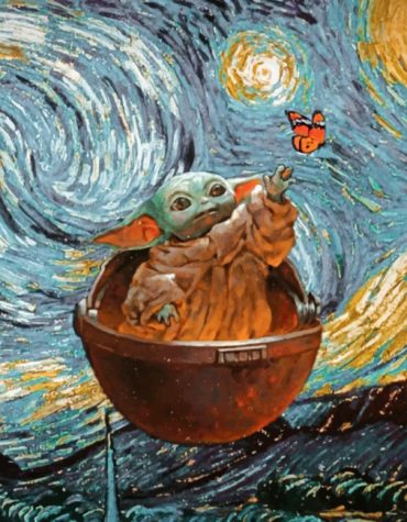 Baby Yoda Starry Sky Paint By Numbers