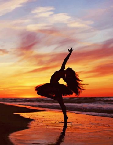 Ballerina Ballet Sunset Paint By Numbers