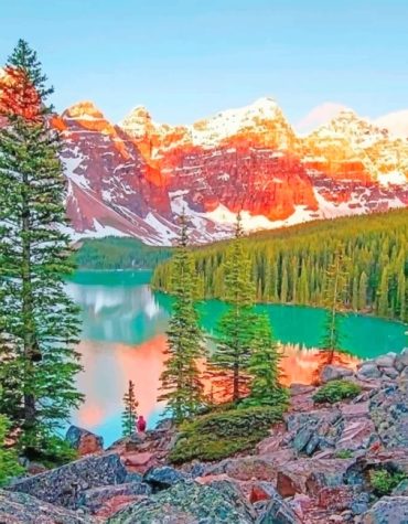 Banff Alberta Scenery Paint By Numbers