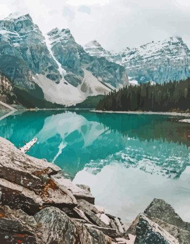 Banff Park Scenic Paint By Numbers