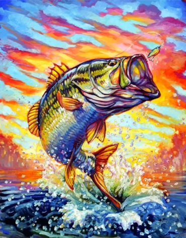 Bass Fish Adventure Paint By Numbers