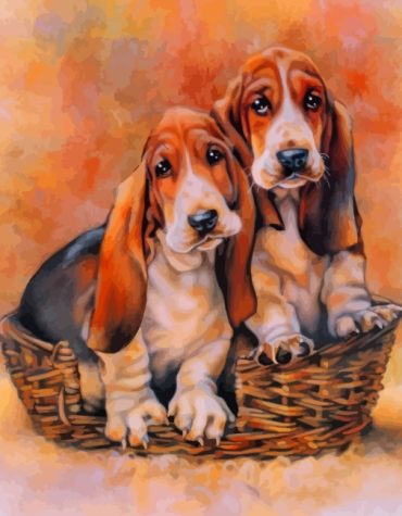 Basset Hound Dog Painting Kit Paint By Numbers