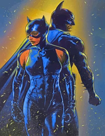 Batman Catwoman Superheroes Paint By Numbers