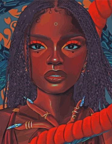 African Woman Grace Paint By Numbers