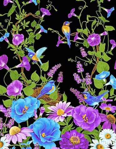 Colorful Bird-Inspired Flowers Paint By Numbers