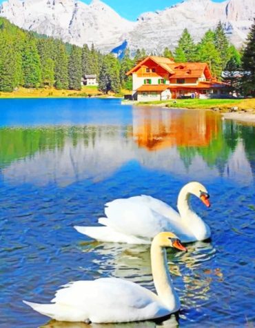 Serene Lakeside Paint By Numbers