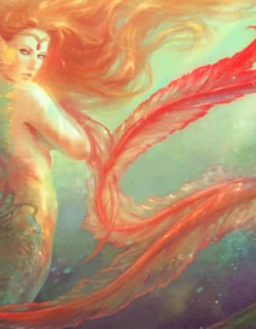 Green Mermaid Fantasy Paint By Numbers