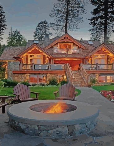 Charming Villa Landscapes Paint By Numbers