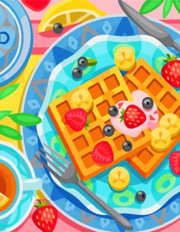Delicious Belgian Waffles Paint By Numbers