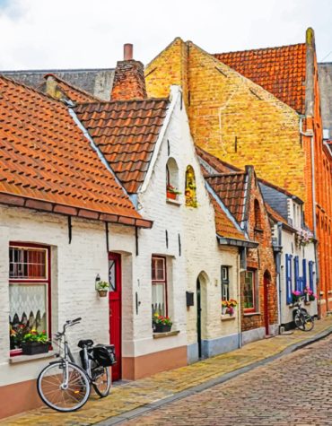 Charming Belgium Homes Paint By Numbers
