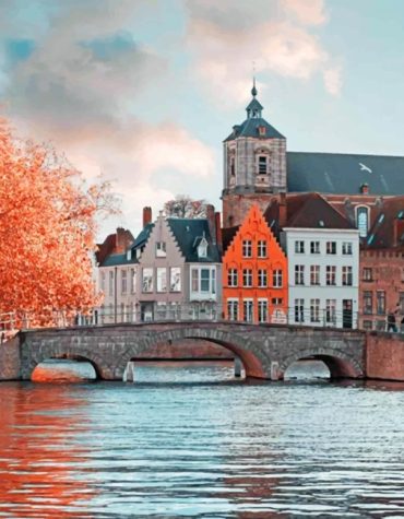 Bruges Scenic Views Paint By Numbers