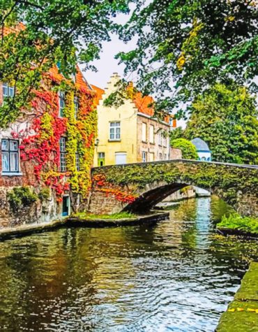 Belgium Rivers Scenic Paint By Numbers