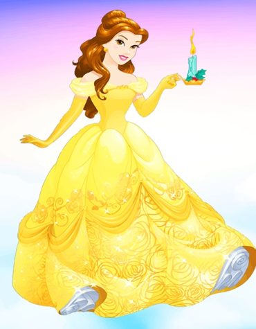 Belle in Yellow Dress Paint By Numbers