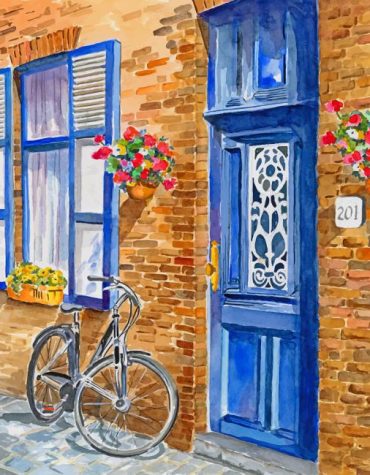 Bikes in Brugge Paint By Numbers