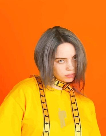 Billie Eilish Orange Art Paint By Numbers