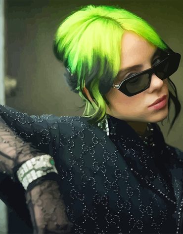 Billie Eilish Green Hair Paint By Numbers