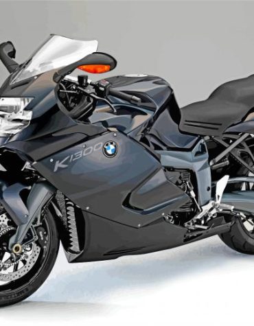 Black BMW Motorcycles Paint By Numbers