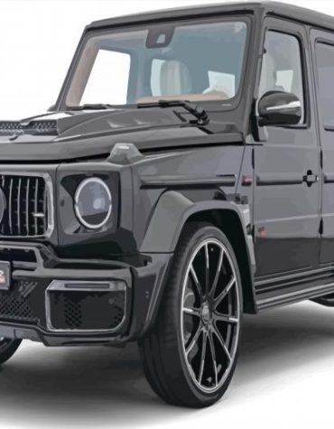 Mercedes 44 Black Car Paint By Numbers