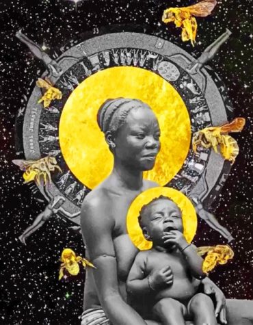 Black African Woman and Son Paint By Numbers