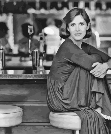 Carrie Fisher Black and White Paint By Numbers