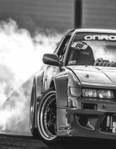 Silvia S13 Car Engines Paint By Numbers